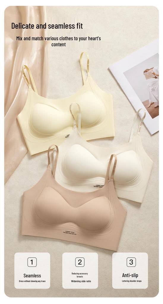 Ice Silk Seamless Push-Up Bra for Women