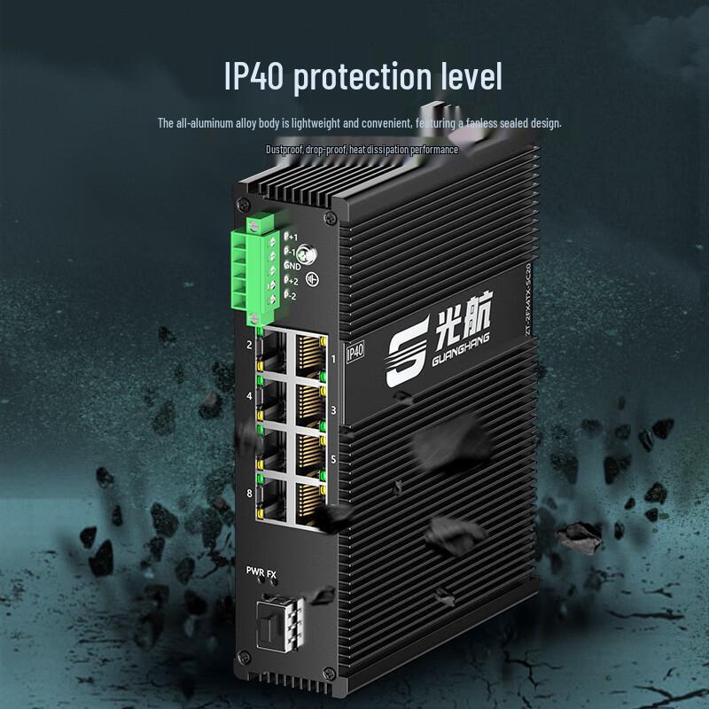 Guanghang Unmanaged Industrial Fiber Optic Transceiver
