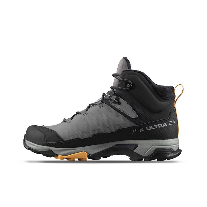 Мужские кроссовки Salomon X Ultra 4 Mid CSWP Quiet Shade Black Теплый-Абрикосовый L41355200 44