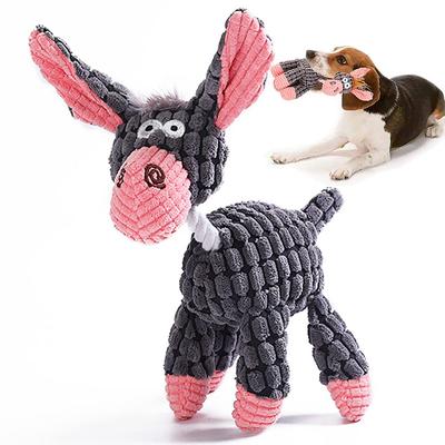 Quietschende Hundespielzeuge, Langlebige Plüschtiere zum Kauen, Hundespielzeug zur Zahnreinigung, Geeignet für kleine und mittelgroße Hunde