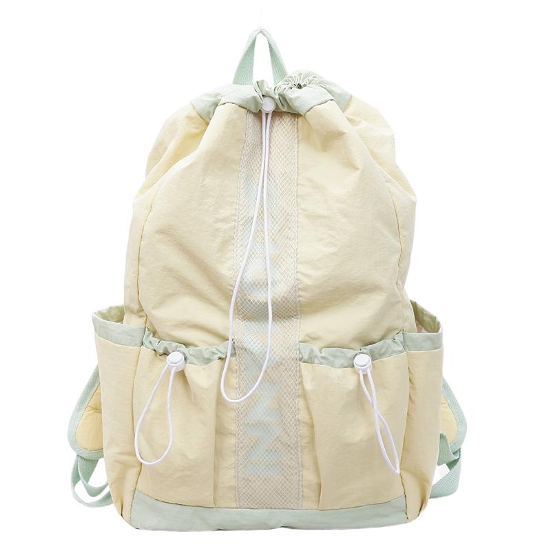 Versatile Drawstring Backpack - Lightweight Sports Bag for Tennis & Badminton Rackets, Perfect Gym & Travel Pack