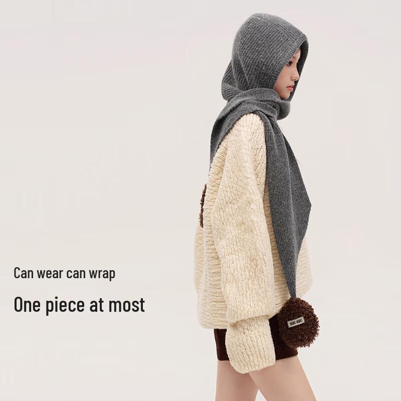 

VVC Women s Plush Integrated Hat & Scarf