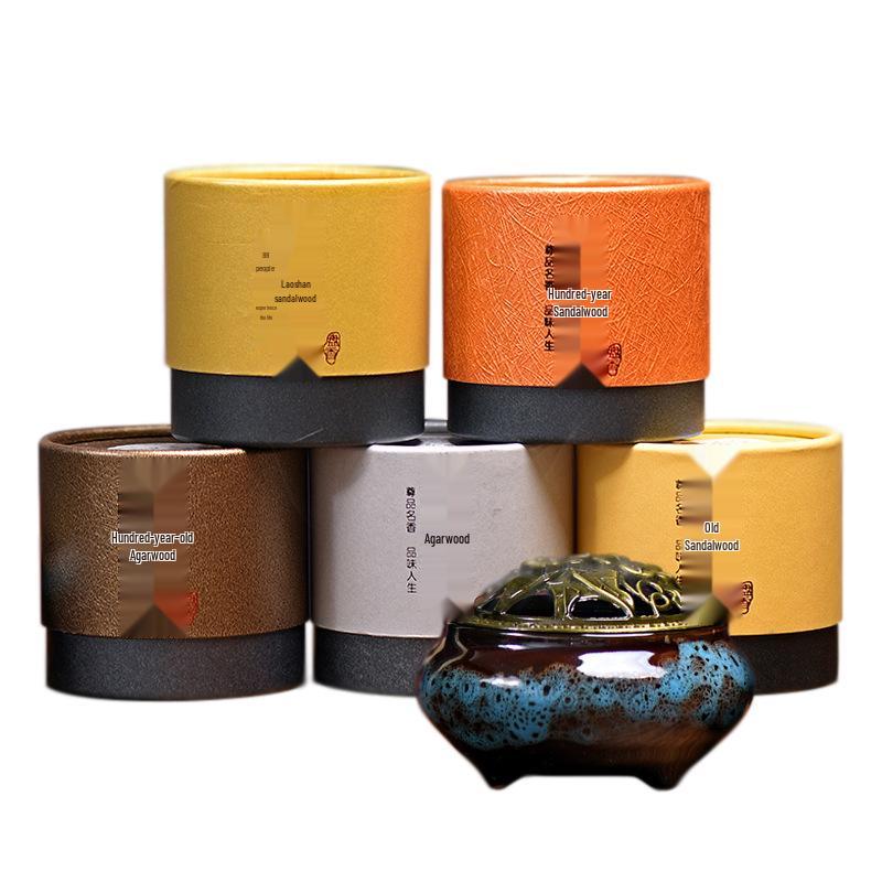 Heaven & Earth 4-Hour Coil Incense: Laoshan Sandalwood & Agarwood Aroma Diffuser for Indoor Spaces