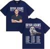 Bryan Adams Roll with The Punches Tour 2025 Album T Shirts Unisexs Clothing Fashion Hip Hop Oversized Cotton Tshirts Streetwear