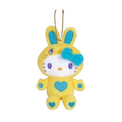 Nakajima Corporation Hello Kitty Mascot Collection Colorful Bunny Yellow 198914-24 H12.5 X W8.5 X D4.5cm