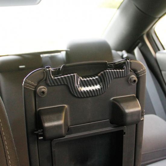 Carbon Fiber Interior Central Armrest Box Switch Cover Trim for Dodge Charger