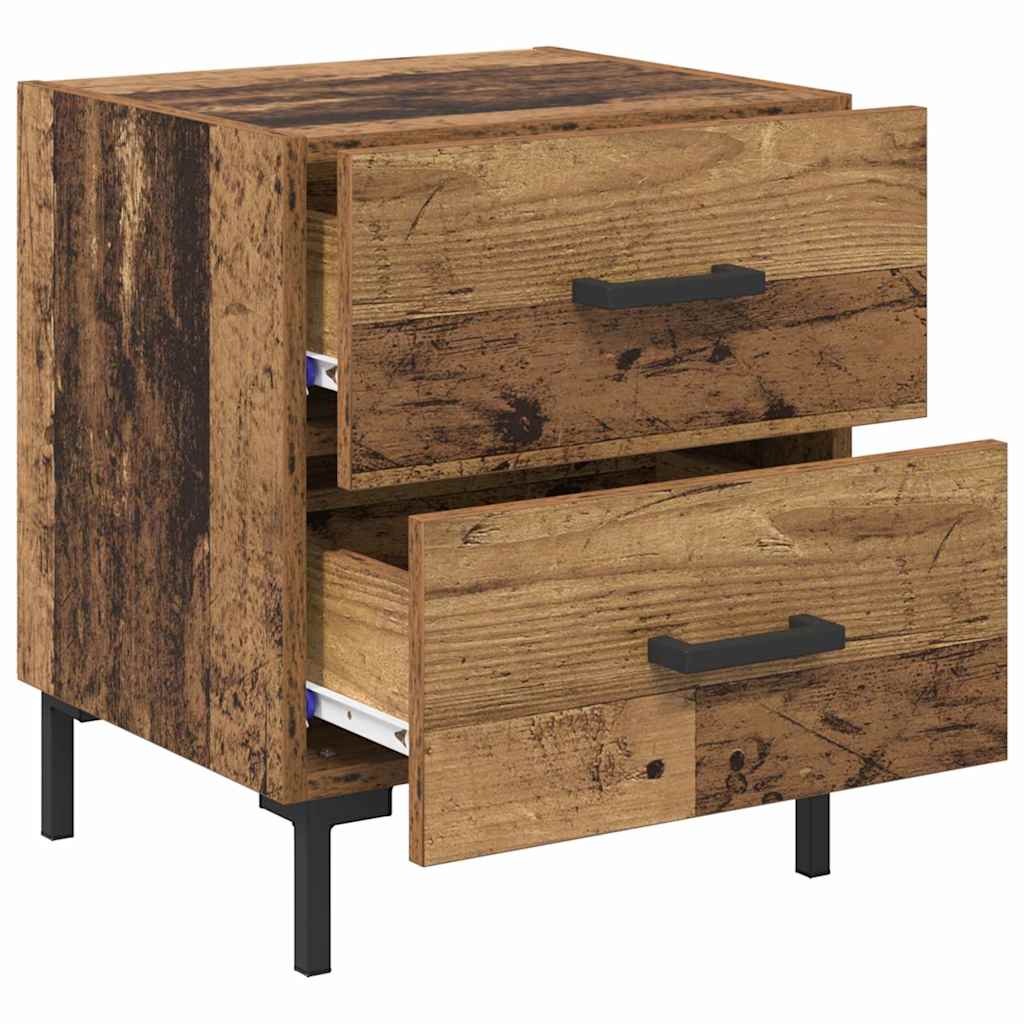Nightstand Reclaimed Wood Look 40 x 35 x 47.5 cm Engineered Wood