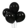 Matte Black Latex Party Balloons