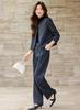 Recruitment Suit Jacket and Plus Sizes Suitable for Perfect for Entrance Graduation [KOSIKINI] Women's Set Trousers, 2-Piece Set. Stylish, Simple,