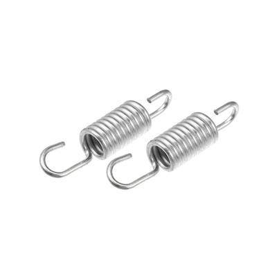 BULLSPANN Motorcycle Brake Pedals Return Spring Plated Steel 6cm Length for Suzuki Silver Tone 2pcs Replacement Parts Accessories