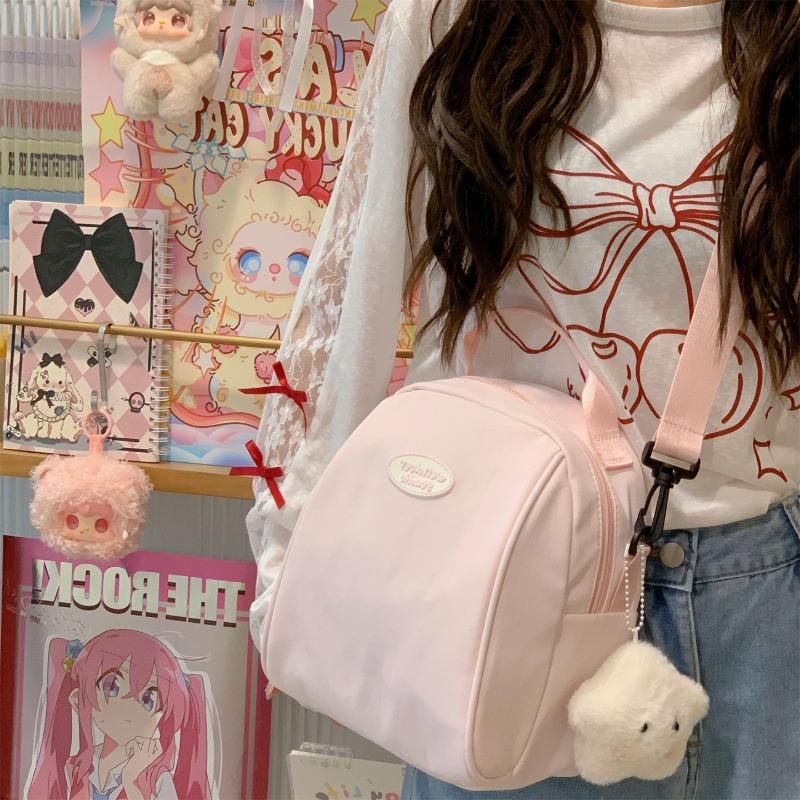 School bag new high value fresh sweet candy color multi-purpose backpack girl light travel backpack