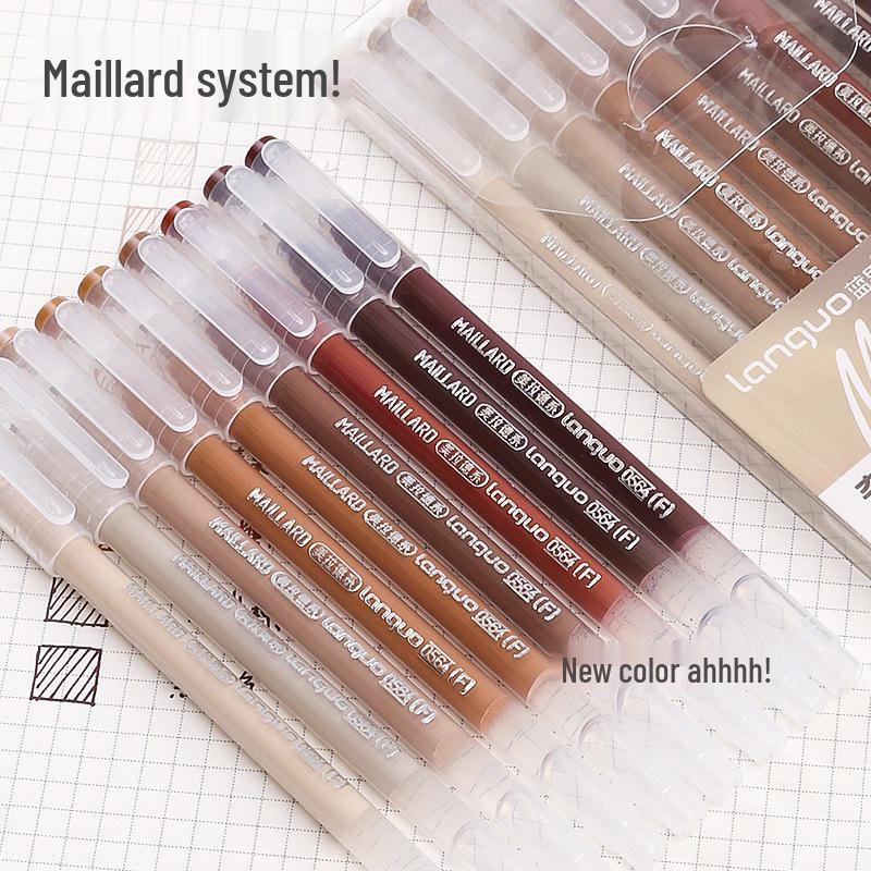 Blue Fruit Large Capacity Journal & Pen Set: Includes Highlighter, Drawing Pen, Gel Pen, Colored Single-Tip Pen.