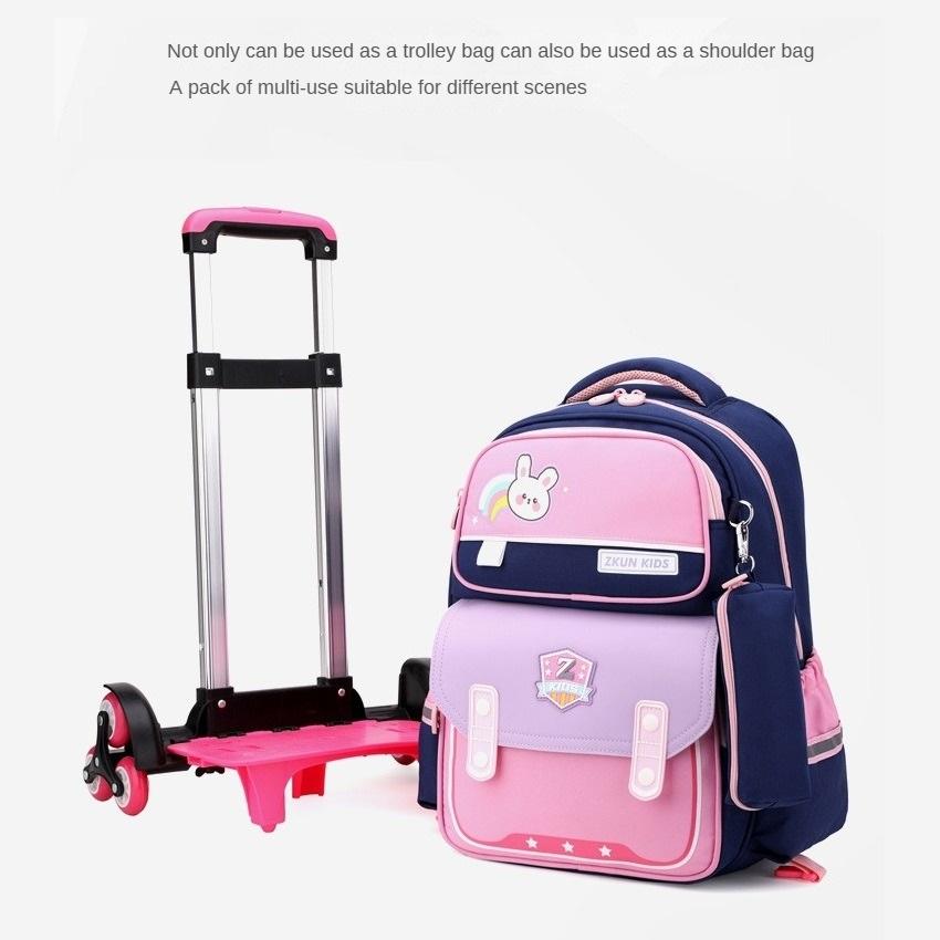 Rucsac cu role pentru școală Rucsac trolley ușor Rucsac pentru școala primară ZRY3163