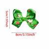 Christmas Reindeer Bow Hair Clip - Red & Green Accessory