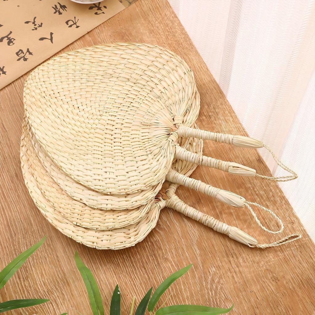 Old-Fashioned Summer Durable and Cool Household Fan, Handmade Straw Woven Fan for Children, Babies, and Infants, Mosquito Repellent for Outings