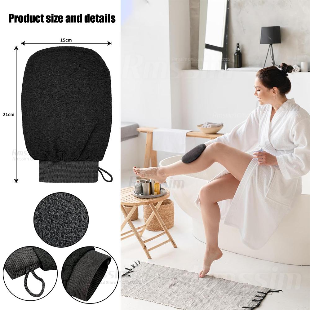 Scrub Exfoliating Gloves Painless Back Scrub Dead Skin Facial Massage Gloves Body Deep Cleansing Towels For Shower Massage Mitt