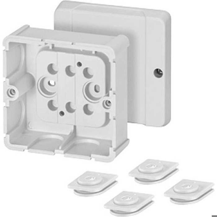 Boîte de jonction - HENSEL - 6000037 - IP54 - 88 x 88 x 50 mm - Gris