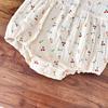 Cherry Print Summer Crepe Cotton Baby Girl Romper