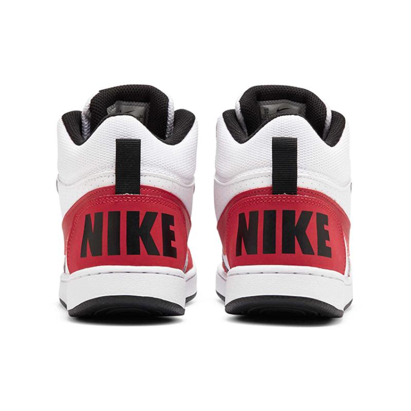Nike Court Borough Mid Gym Red White GS Sneakers 839977-103