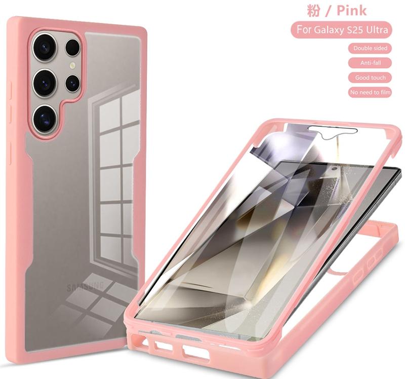 Shockproof 360 Full Body Screen Protector Cover For Samsung Galaxy S21 S22 S23 FE S24 Plus S25 Ultra Edge 5G Transparent Case