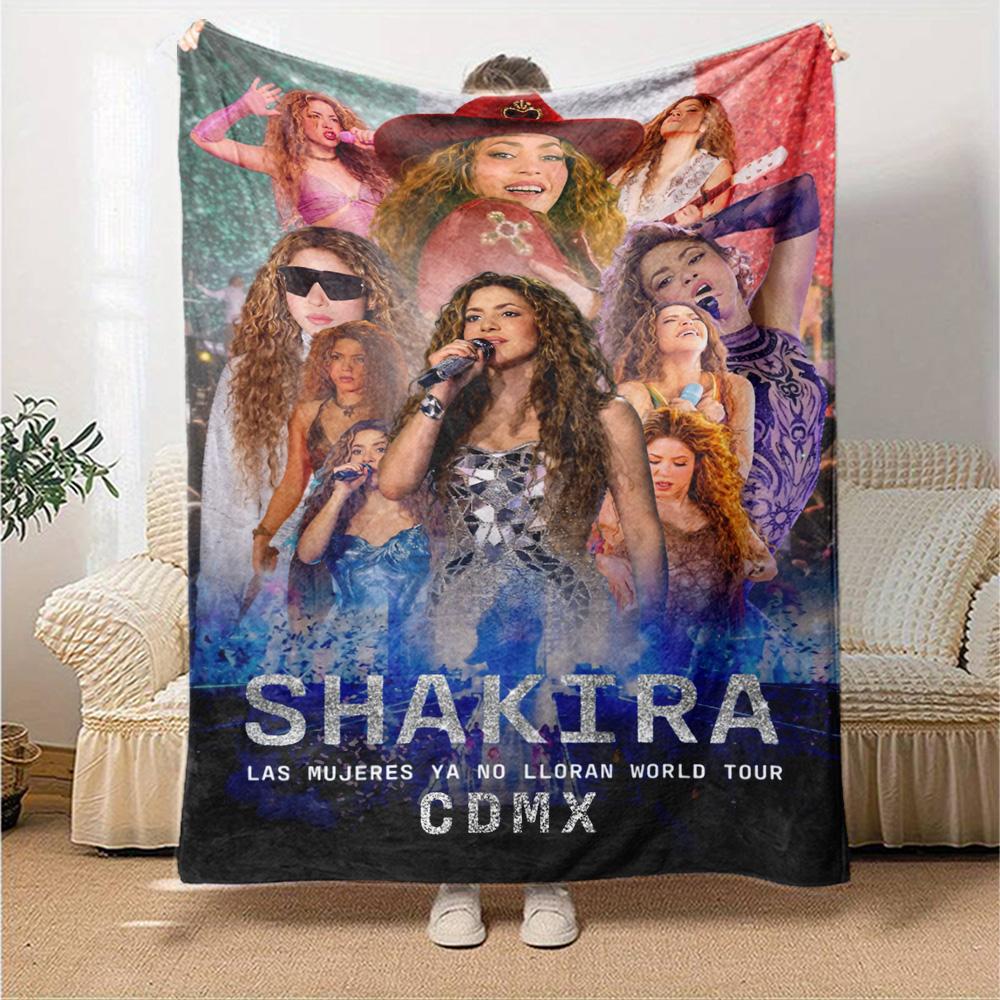 Shakira drukas flaneļa pleds Augstas kvalitātes