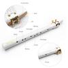 Muslady White Mini Pocket Saxophone Bærbar Little Sax med svart bæreveske Treblåseinstrument
