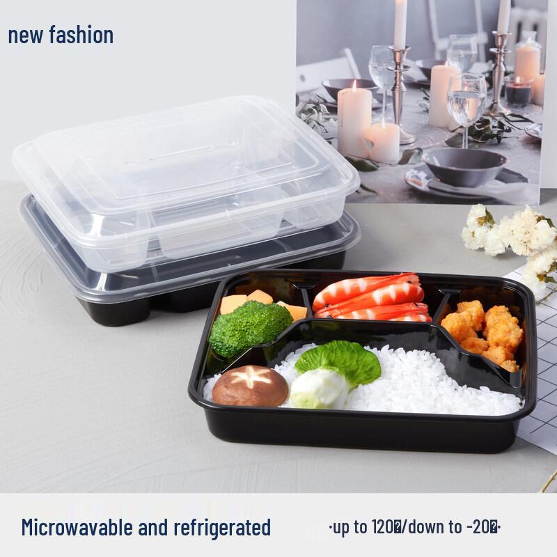 ZISIZ Disposable Plastic Meal Boxes
