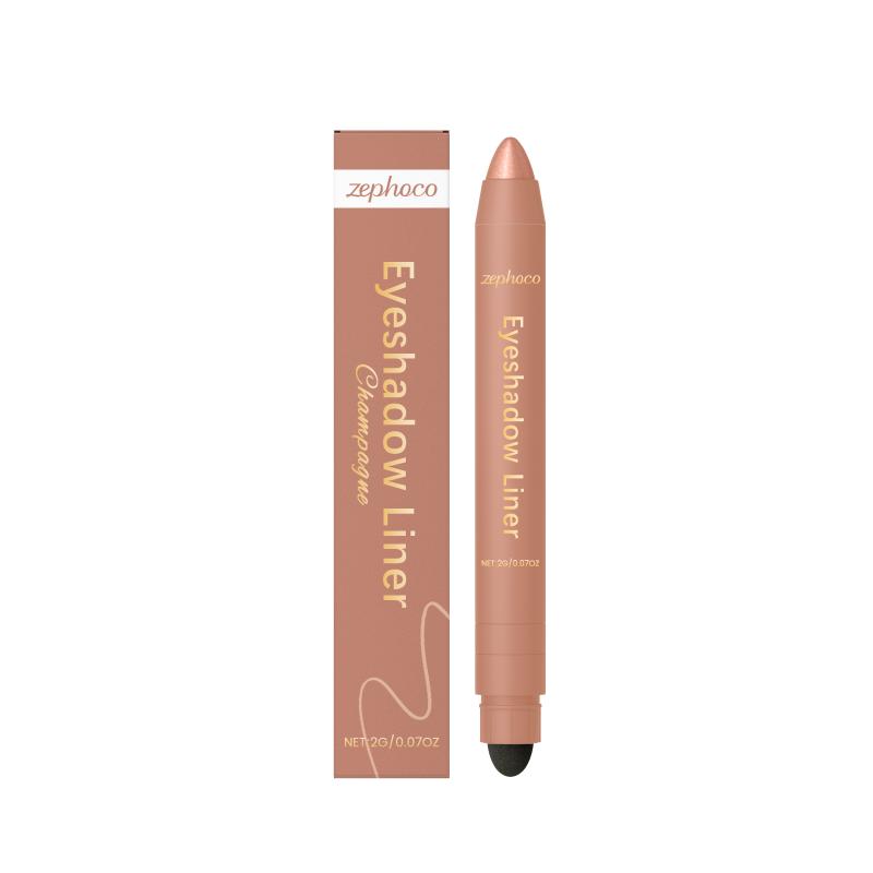 2in1 Eyeliner Stift Wischfest Wasserdichte Formel Lang Haltend Anfänger Tägliches Make-up Geschmeidige Anwendung Lidschatten Eyeliner