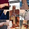 100Pcs Elegant Italian Charm Bracelet Module Stainless Steel Links for Handchain Fashionable Wristband Components
