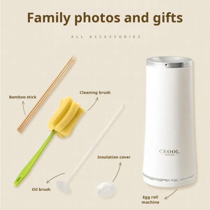 

Машина для приготовления завтрака Egg Cup Бытовая полностью автоматическая машина для приготовления яичных рулетиков Egg Roll Artifact Кухня Мелкая бытовая техника 【2】With gifts белый