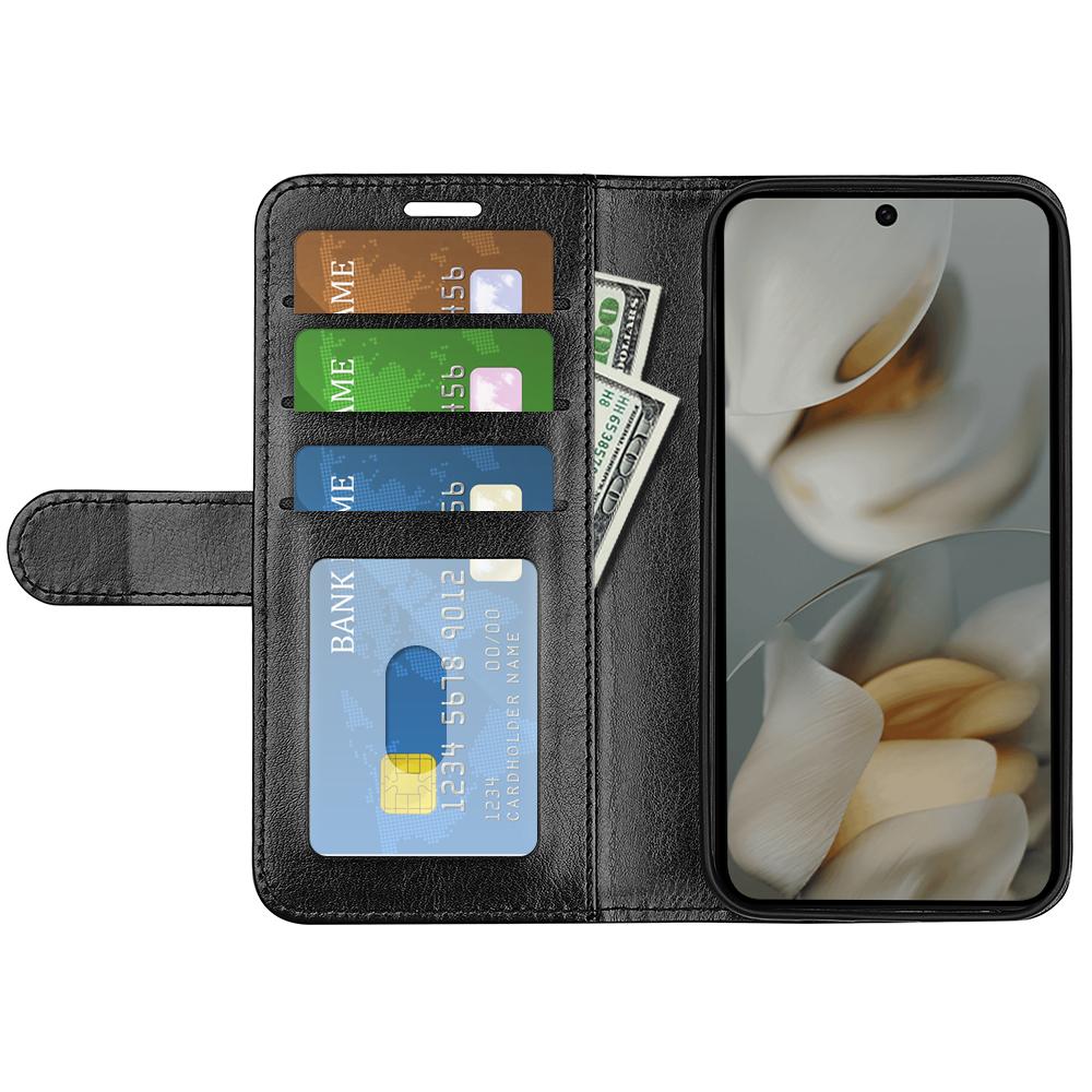 

For Google Pixel 10 Pro XL Case Crazy Horse Texture Stand Leather Phone Cover Brown