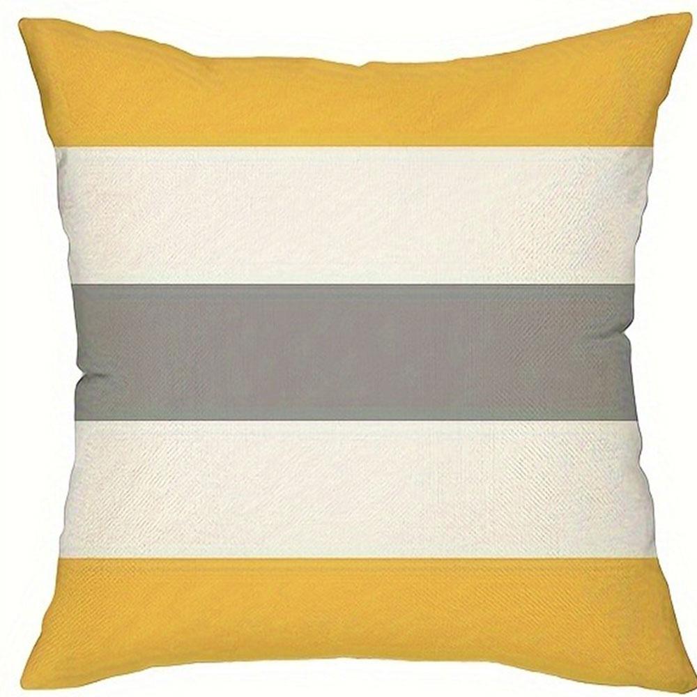 Colorful Geometric And Plant Pillowcasebedroom Living Room Sofa Home Decor Polyester Cushion Cover With Zipper