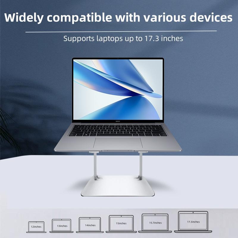 D079 Aluminum Alloy Desktop Laptop Bracket Foldable Hollow Out Notebook Cooling Stand