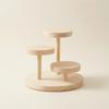 Wood Disc Display Rack Art 3 Tier Stand ThreeTier Jewelry for Showcase, Product