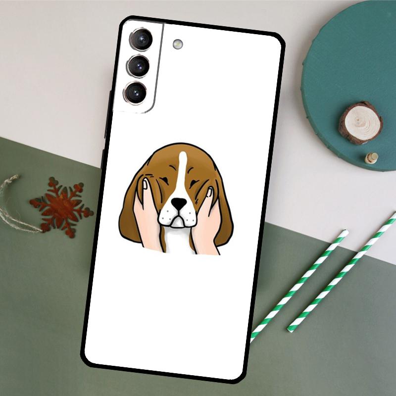 

The Beagles Funny Cartoon Dog Phone Case For Samsung Galaxy S26 S23 Ultra S20 S21 S22 S24 S25 Plus S10 S25 FE Back Cover Galaxy S24 FE