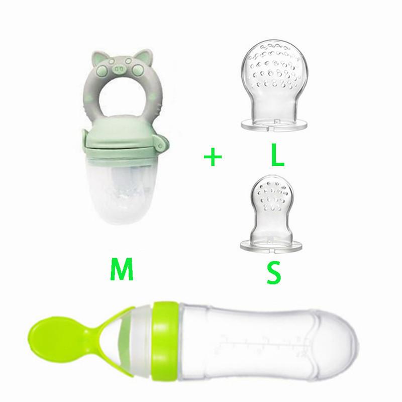 4Pcs/Set Baby Food Pacifier Toddler Nibbler Feeder Cup Boy Girl Fruit Vegetable Feeding Infant Newborn Nipple Soother Bottles