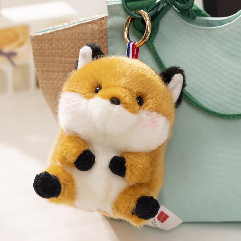 Cute Panda Plushie Backpack Pendant & Small Rabbit Hamster Toy