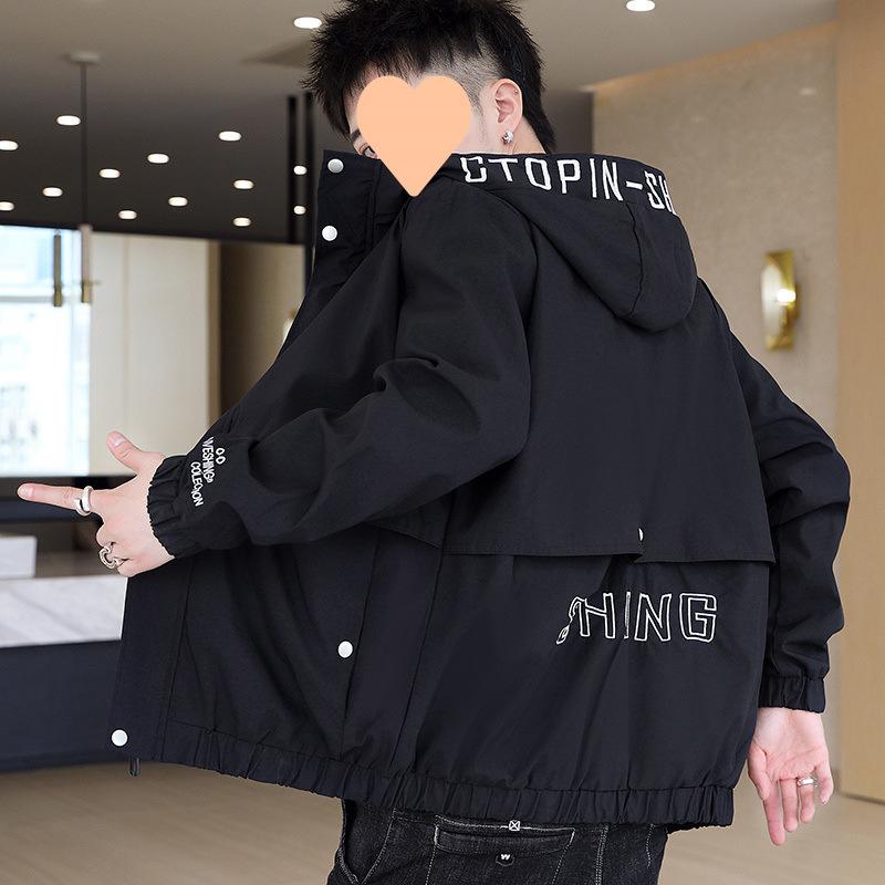 Coat Men's Spring and Autumn New Style Youth Men's Coat Jacket Korean Style Trendy Student Top Thin and Thick