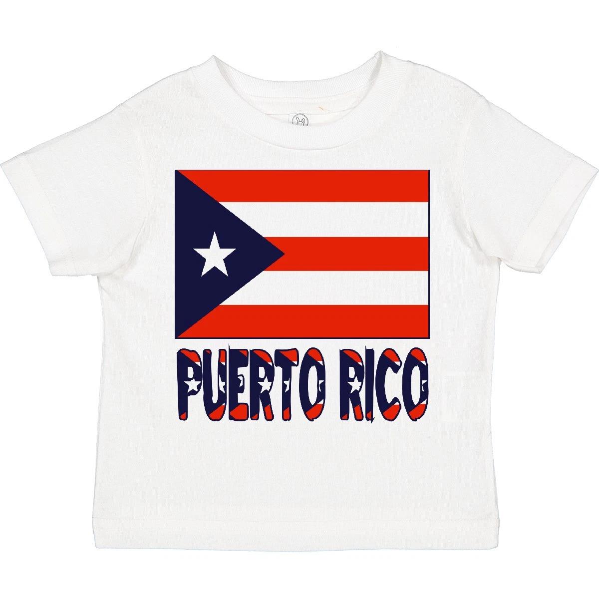 Inktastic Puerto Rico Flag & Name Toddler T-Shirt Rican Colors Child Preschooler 100