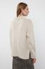 Women's Fashionable Stylish Sweater Stone Soft Textured Crew Neck Knitwear Sweater