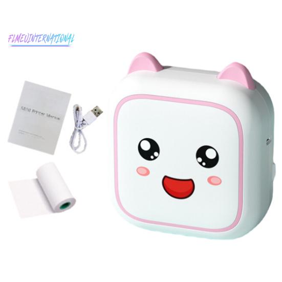 Studentská inkoustová kapesní tiskárna Bluetooth připojení – tiskárna účtenek s rozlišením 200 DPI pro počítač Android, přenosná termální tiskárna