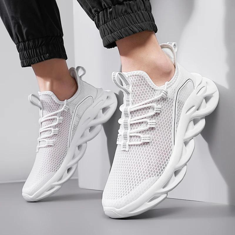 BKQU  Men Casual Sneakers Running Shoes Outdoor Comfortable Breathable Fashion Trend Tennis Shoe