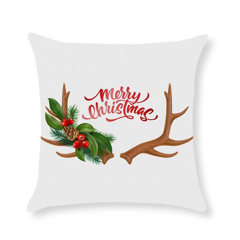 Home Christmas Throw Pillow Cover Holiday Home Cushion Cushion Cover Sofa Side Sleeping