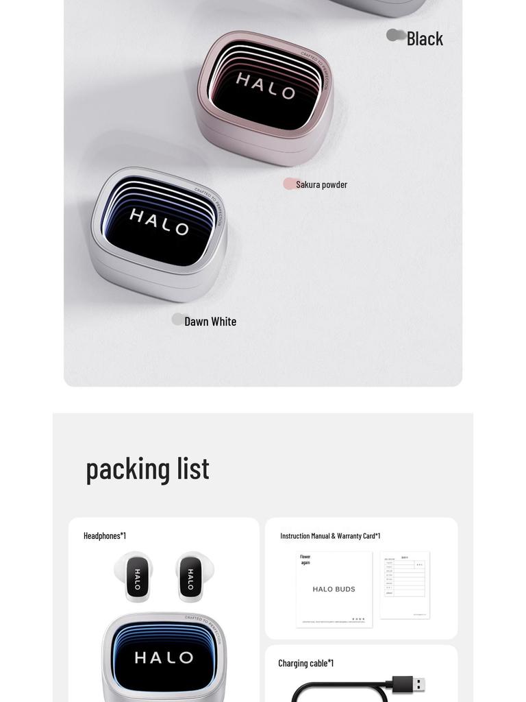 Edifier Flowers Halo Buds: Trendy Semi-in-ear Bluetooth 6.0 Earphones, Perfect Gift for Girlfriend
