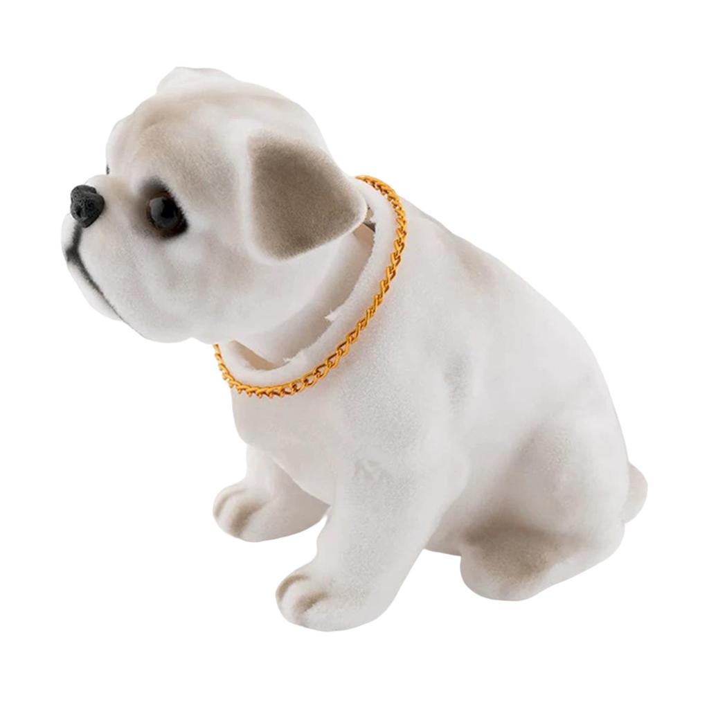 Dog Figurine for Vehicle Dashboard, Interior Accessories for Pet Lovers, Gift for Office Space
