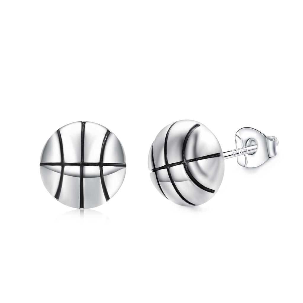VOJO Sports Stud Earrings Football, Soccer, Basketball, Volleyball, Tennis, Baseball Earrings for Women Men Player Fan Gifts
