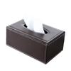 Zhishi Black Leather Multi-functional Tissue Box