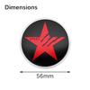 For Audi  A34PCS 56MM Cool SPEED Five-pointed Star Emblem Car Wheel Center Hub Cap Stickers Badge For Audi Ford BMW Mercedes Benz Subaru KIA