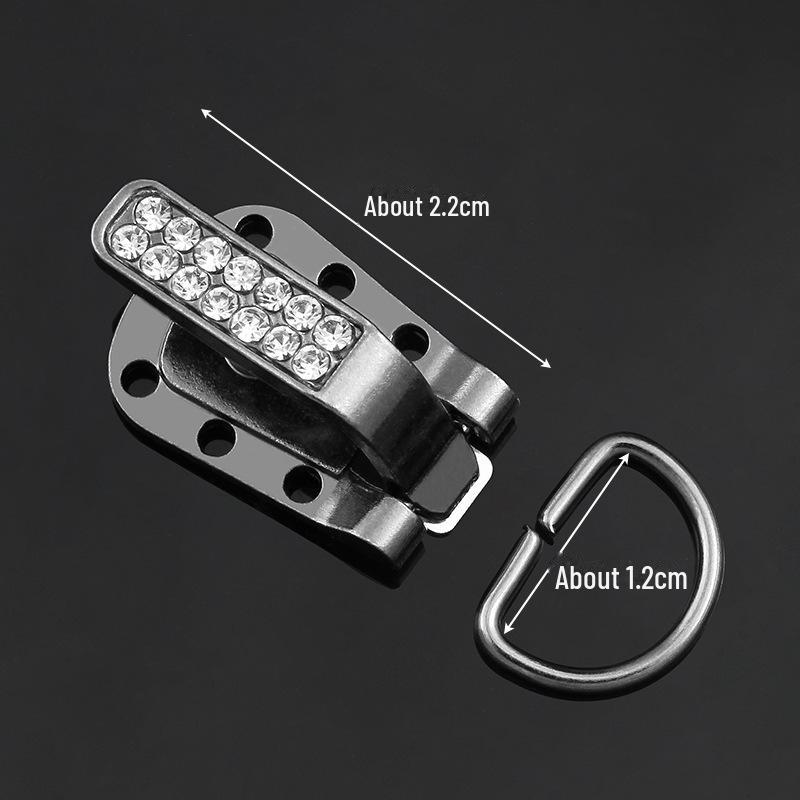 Casaco Exquisito de Moda em Pele de Visão com Fivela Bico de Pato e Botões Decorativos Especiais