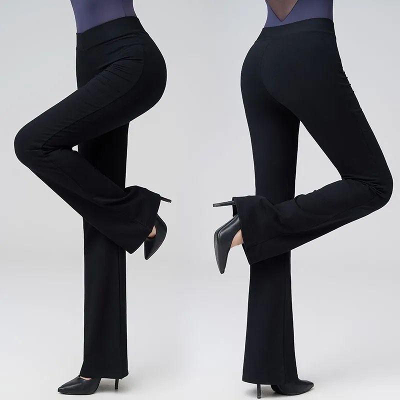

High Waist Modal Flare Dance & Yoga Pants - Black 2XL